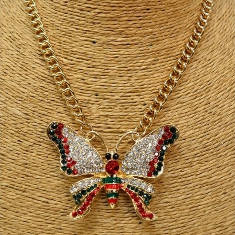 Gold Butterfly Necklace